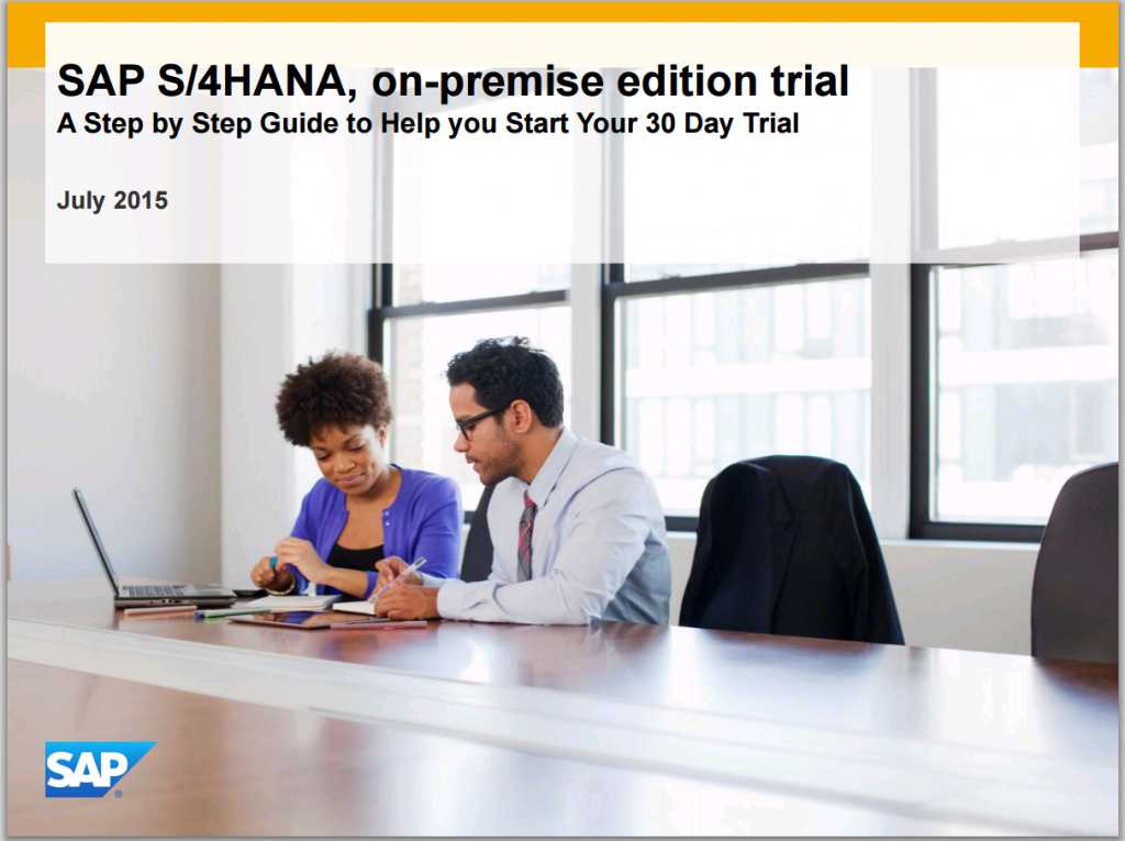 SAP S4HANA_Trial_Step by Step